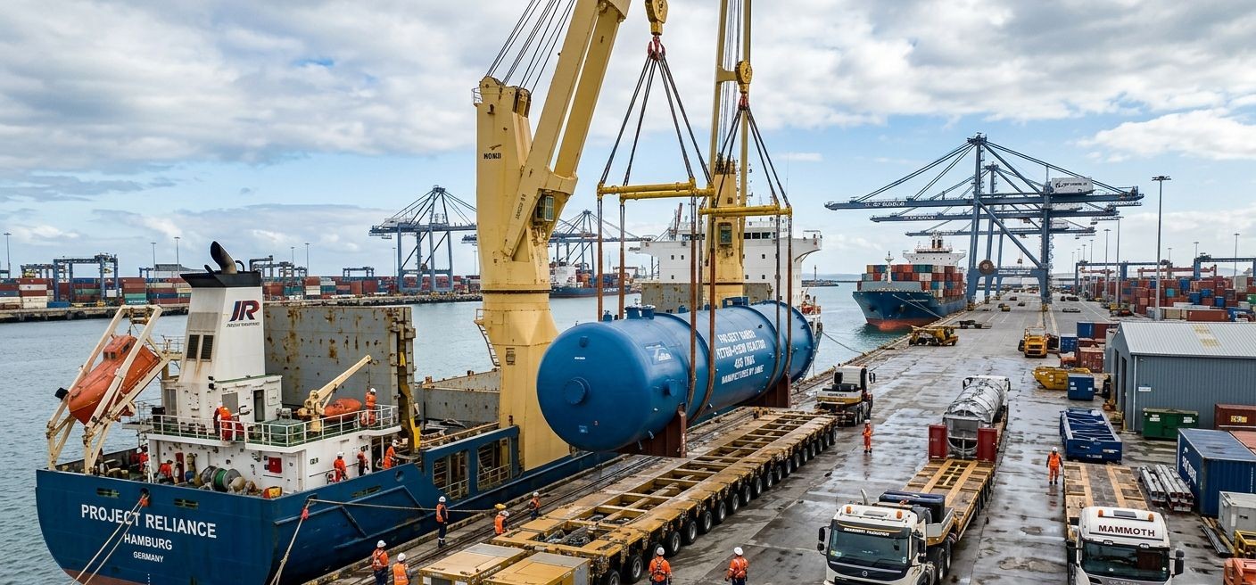 Project cargo and heavy equipment